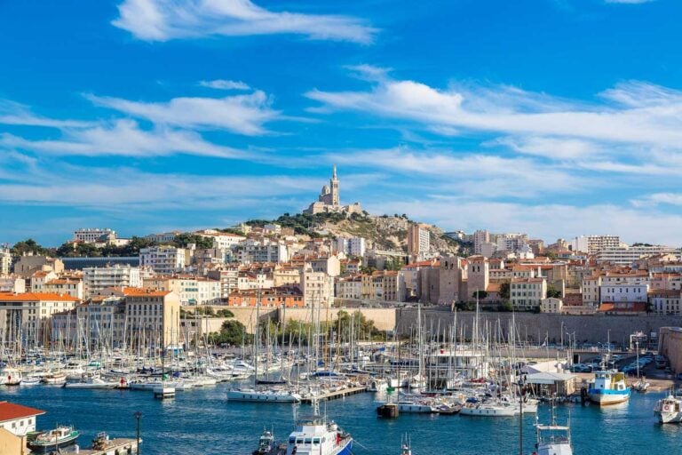 A panoramic view of Marseille France
