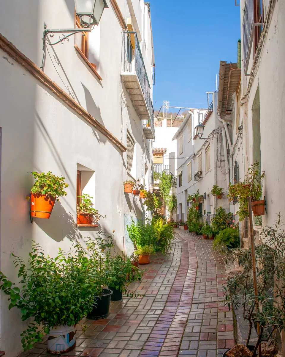 A street in Lanjarón on a tour from Granada, Spain