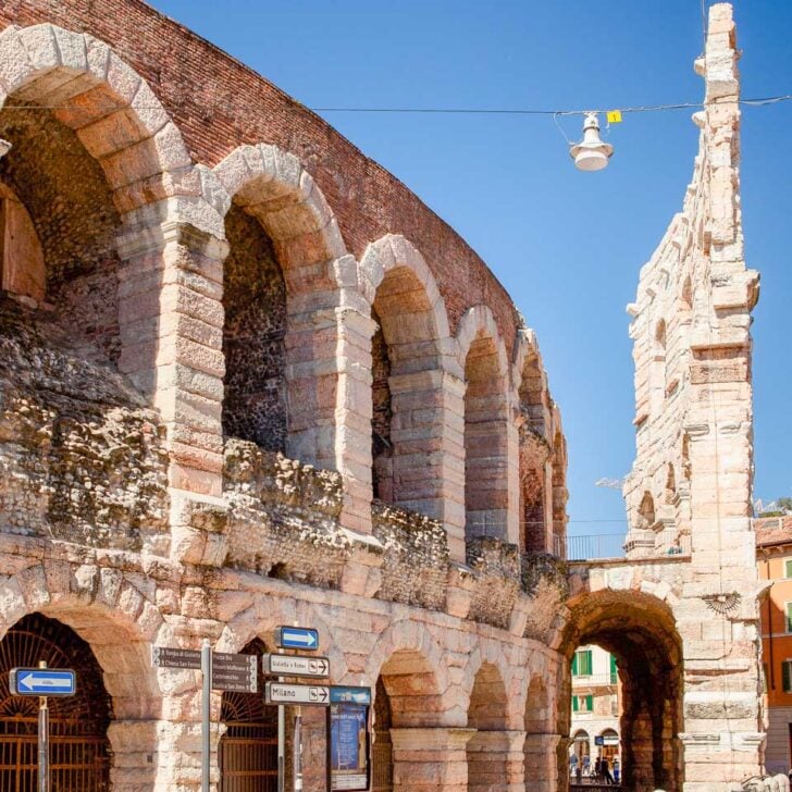 Ancient Roman Amphitheatre in Verona Italy
