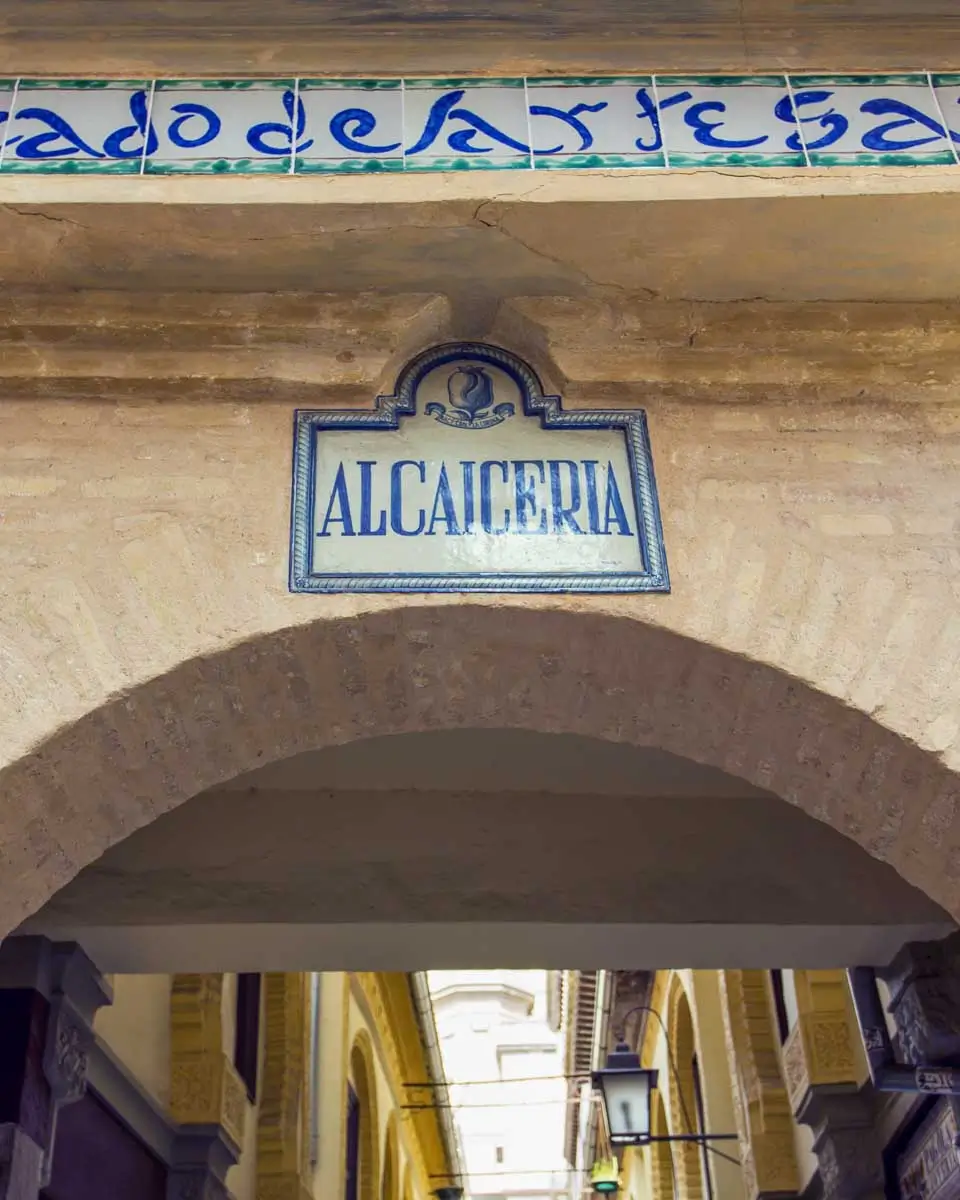 La Alcaicería in Granada, Spain