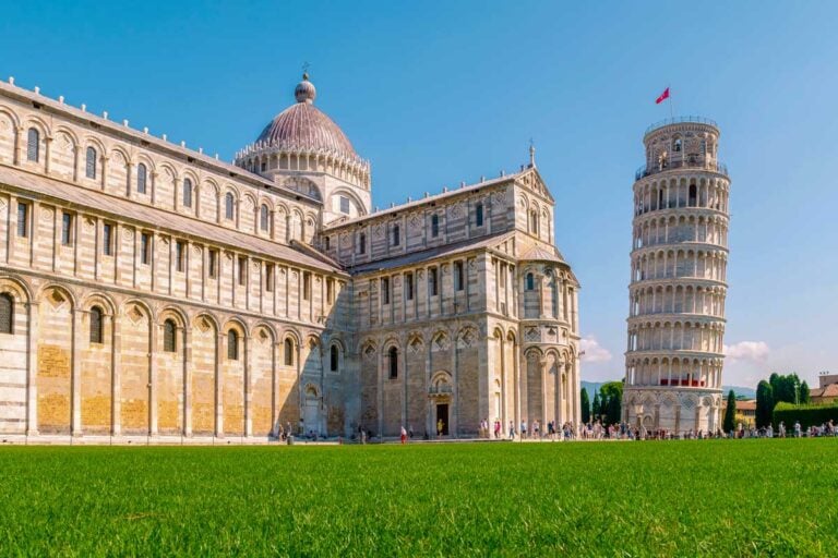 Pisa Cathedral and Leaning Tower of Pisa in Pisa Italy