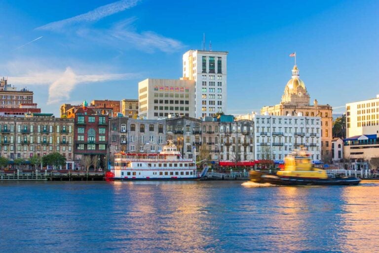 Savannah, Georgia skyline in the United States