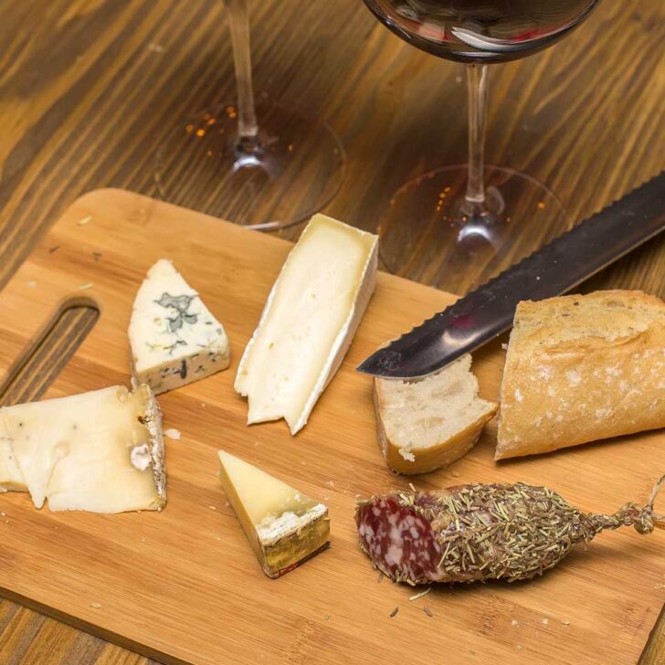 Wine-and-cheese-charcuterie-board-on-a-food-tour-in-Strasbourg-France