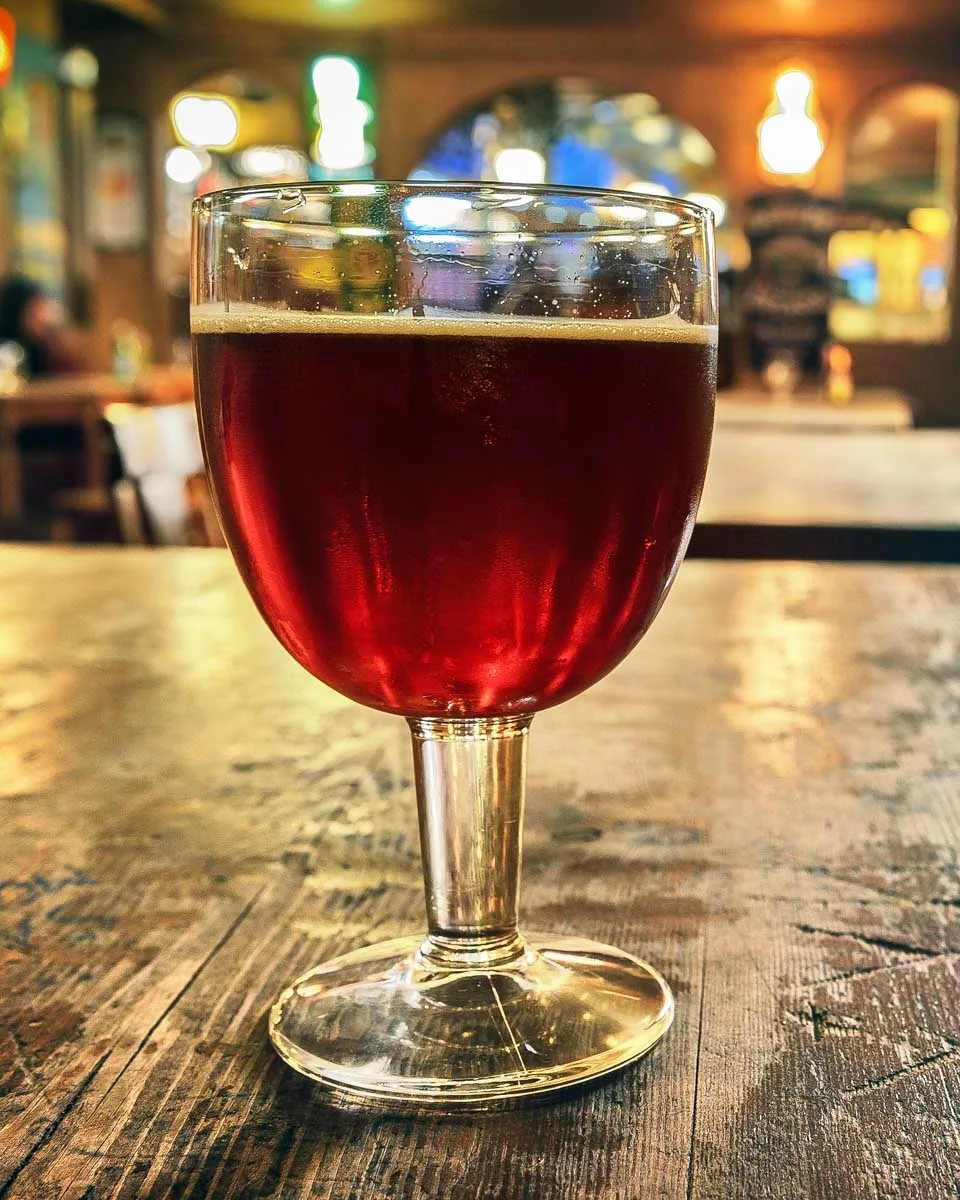 A-beer-in-a-food-tour-in-Bruges Belgium