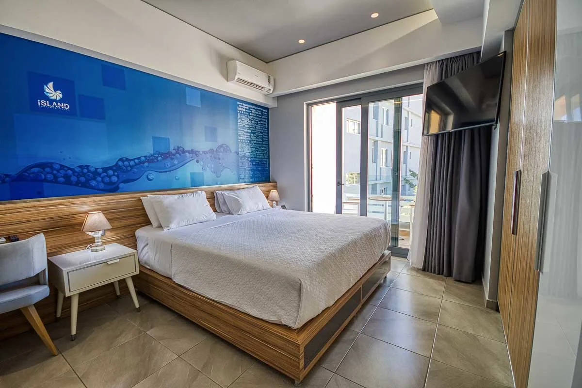 A room at the Island Boutique Hotel in Rhodes Greece