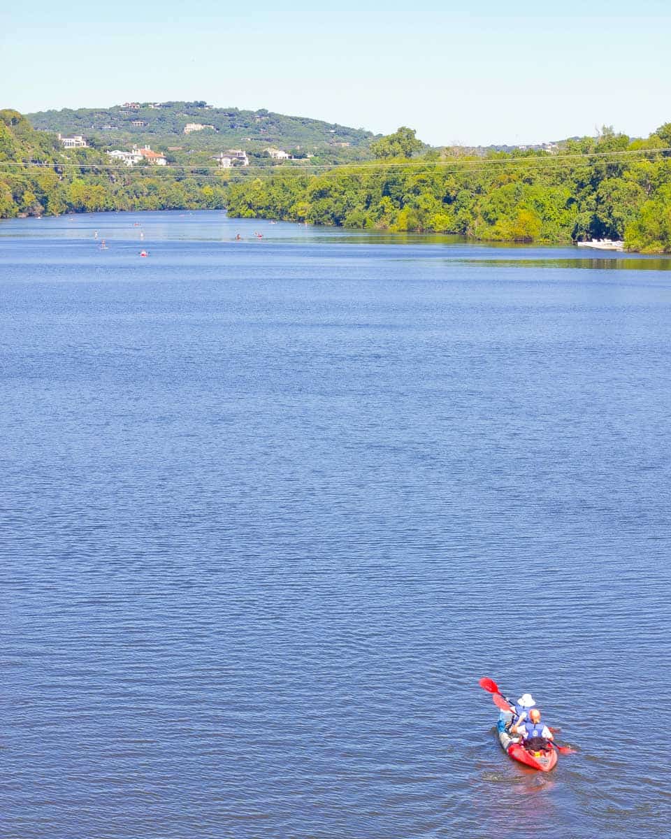 Canoeing at Zilker Park in Austin Texas