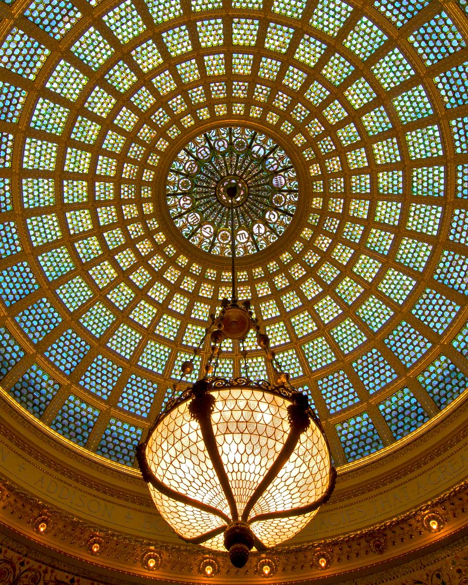 Chicago Cultural Center seen on an architecture walking tour of Chicago Illinois