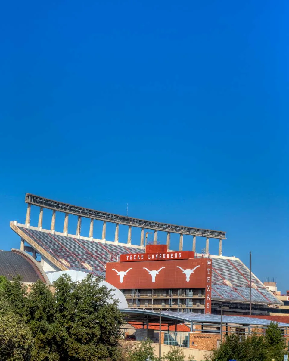 Darrell K Royal Texas Memorial Stadium in Austin Texas