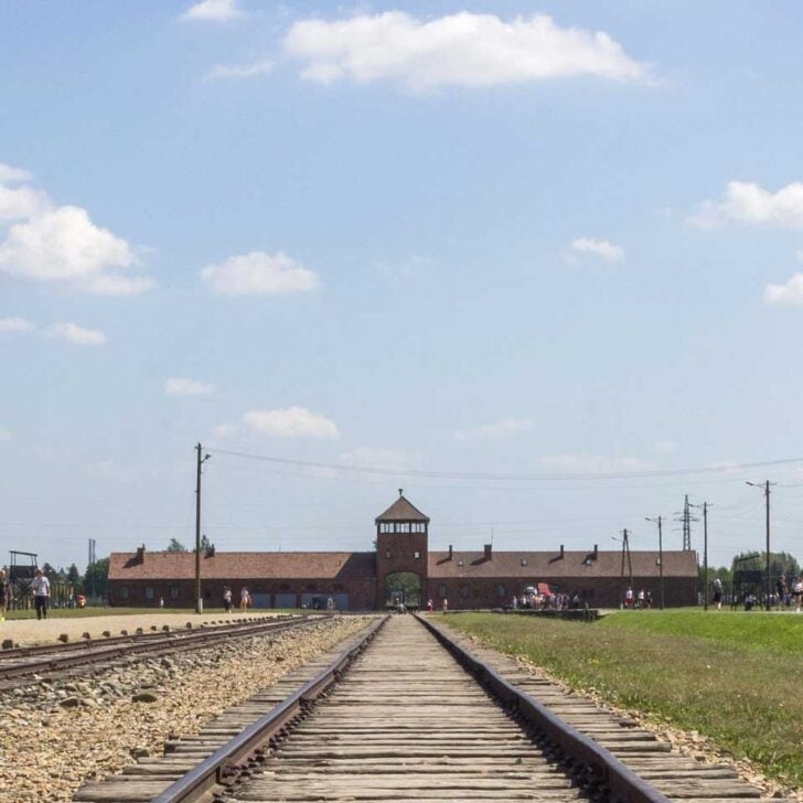 Gate-of-Death-at-Auschwitz-on-a-tour-to-Krakow-Poland from Warsaw