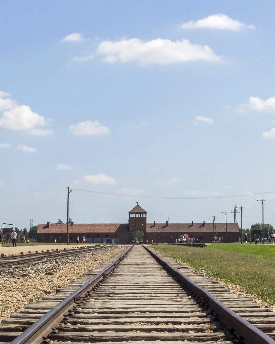 Gate-of-Death-at-Auschwitz-on-a-tour-to-Krakow-Poland from Warsaw