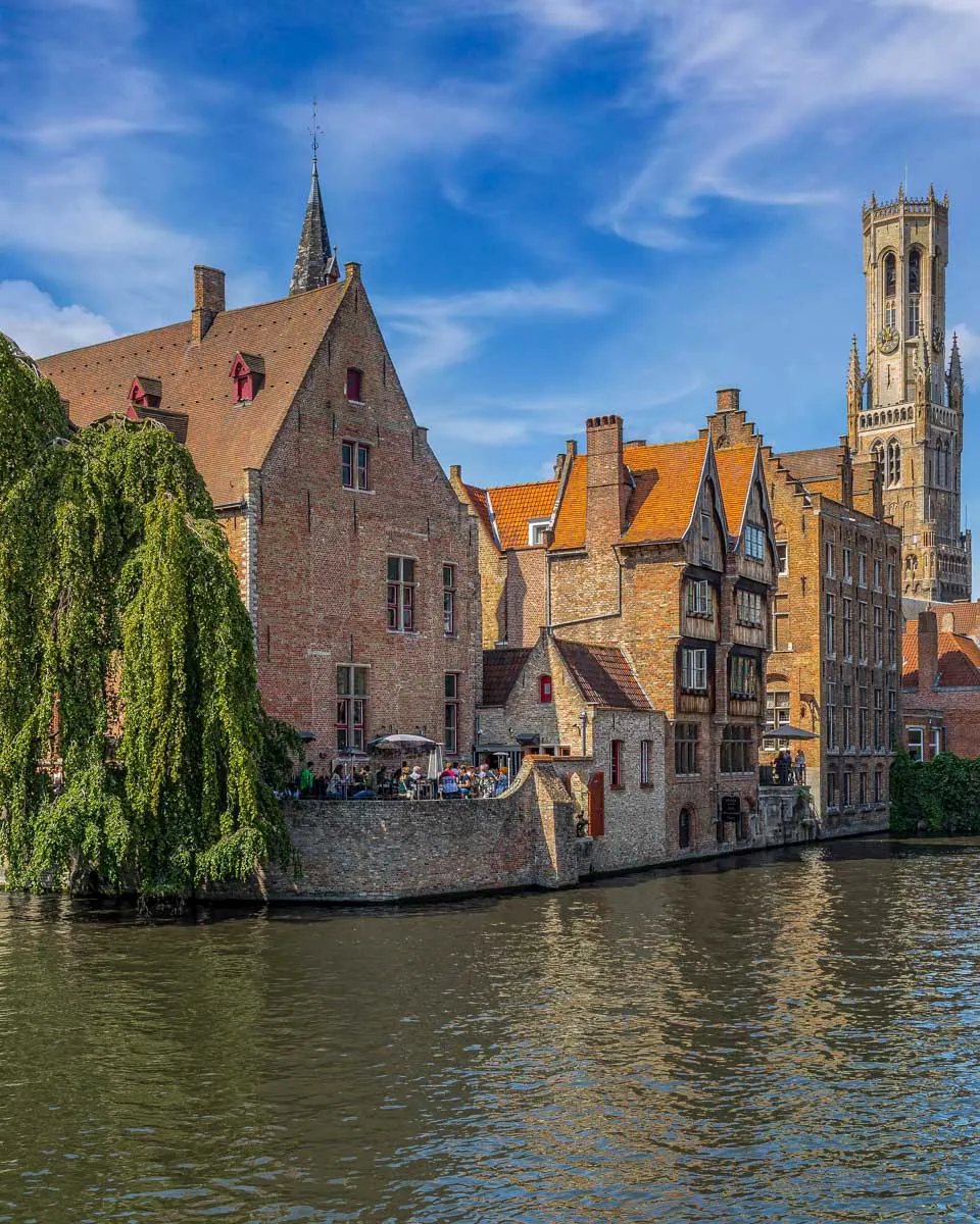 Historic-buildings-in-Bruges-on-a-walking tour Bruges Belgium