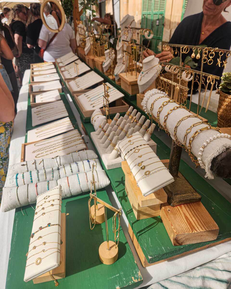 Jewerly sold in Old Town Zadar Croatia