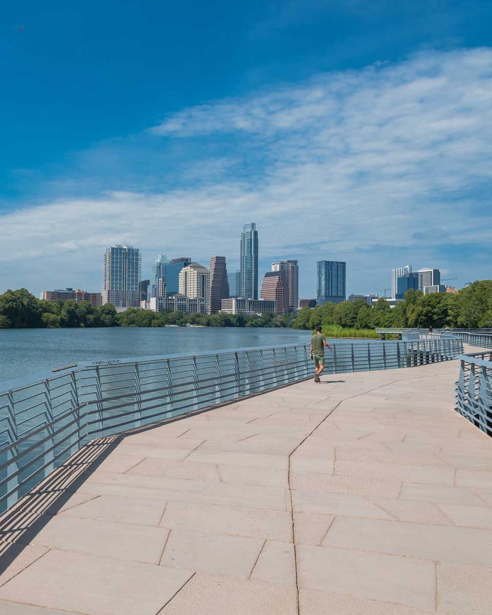 Lady Bird Lake seen on a segway tour in Austin Texas