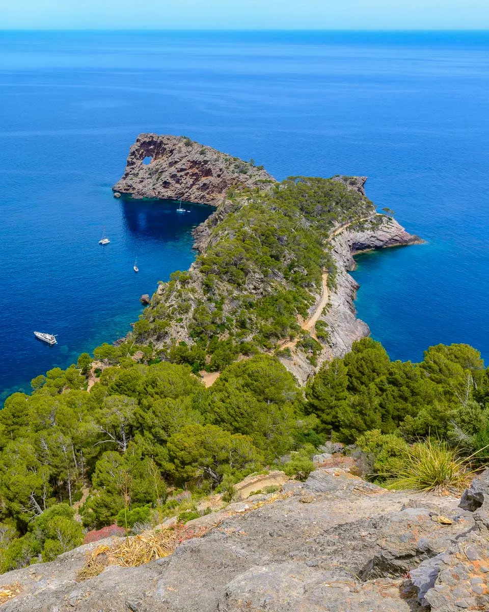 Sa Foradada Cape seen on a tour from Mallorca Spain