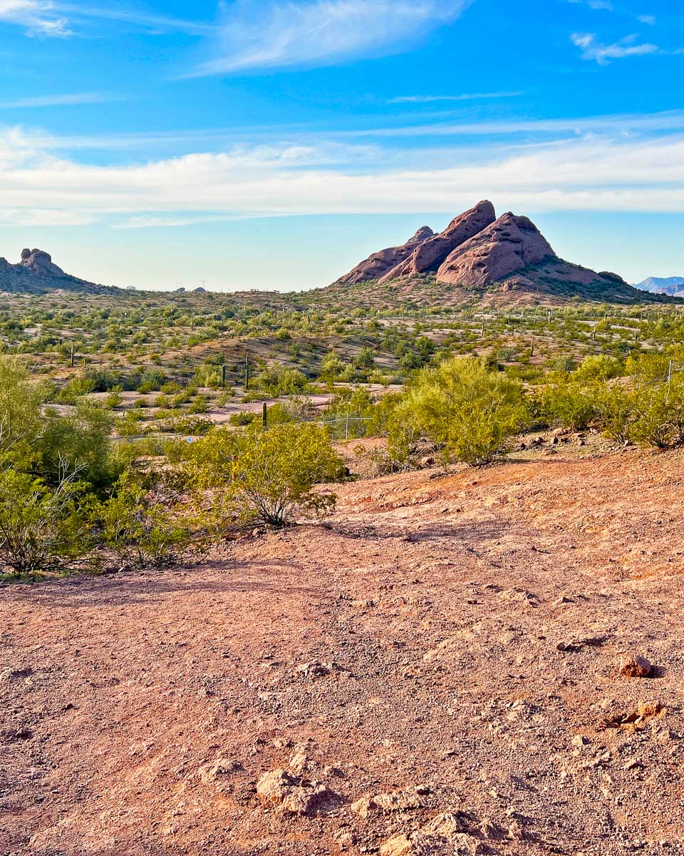 Sunny day in Papago Park, Phoenix Arizona