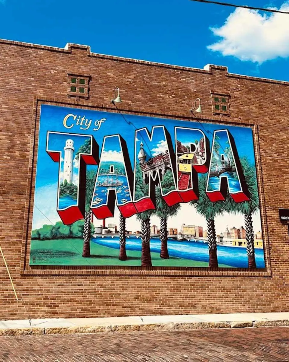 Tampa Postcard Mural in Tampa