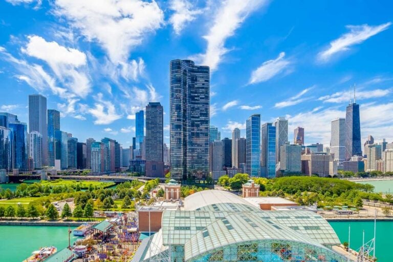 The Chicago Illinois skyline