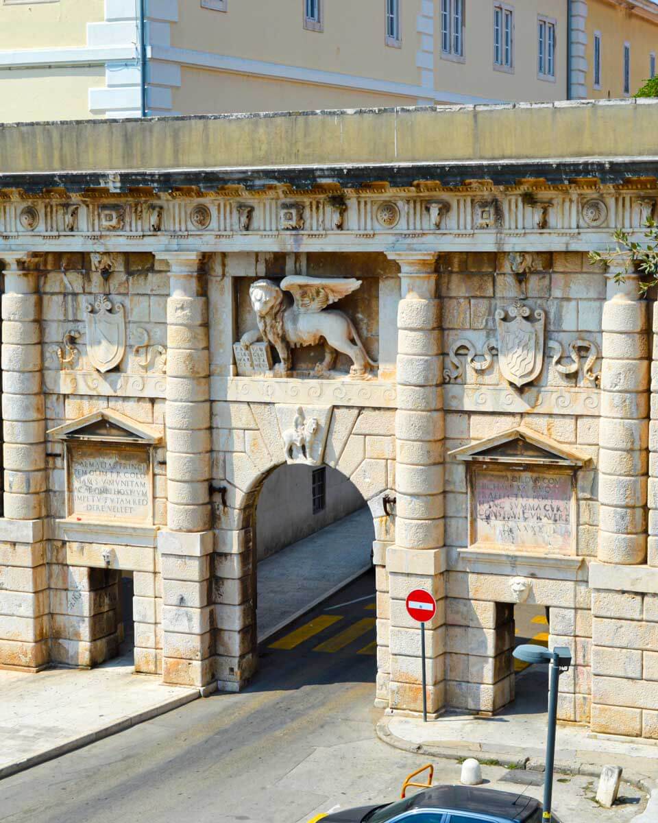 The Land Gate to the Old City of Zadar Croatia 1