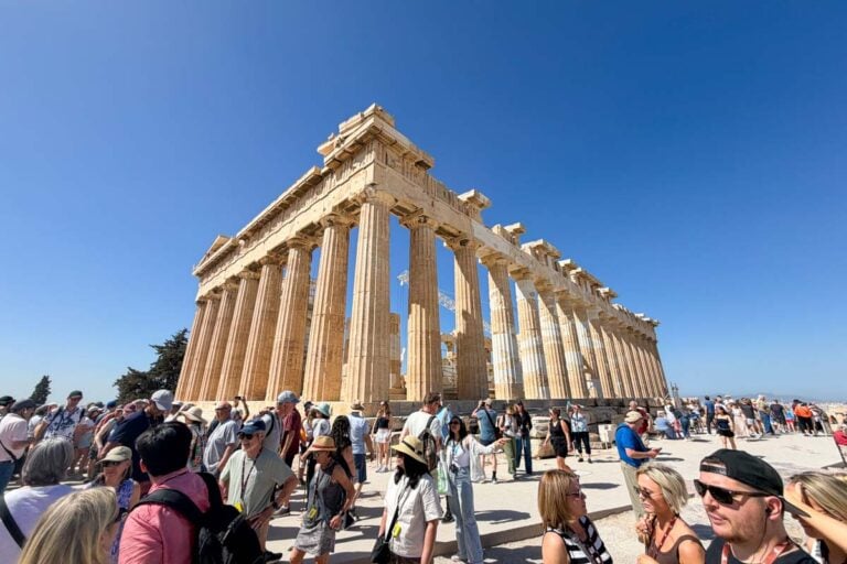 The Parthenon in Athens Greece at Hannah trip 2