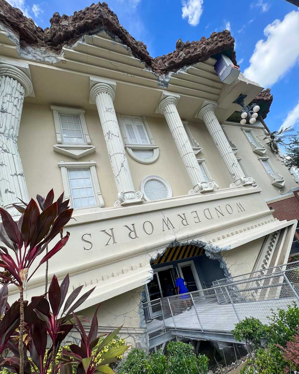 WonderWorks Orlando crooked building in Orlando Florida