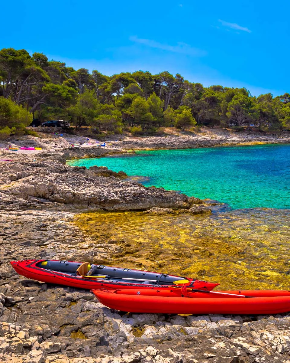 dugi otok island seen on a kayak tour from Zadar Croatia
