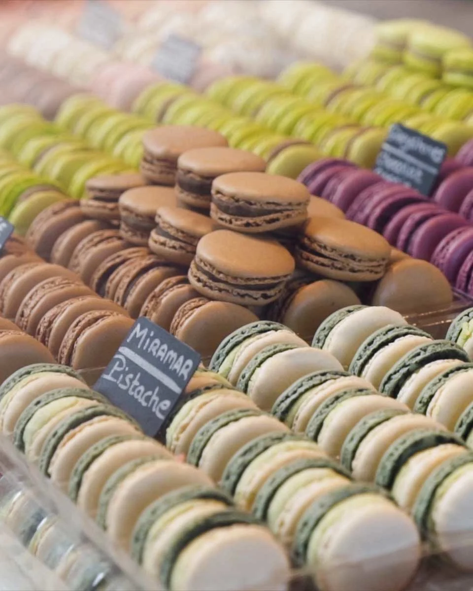 A-display-of-macarons-on-a-food-tour-of-Chinatown in Victoria BC