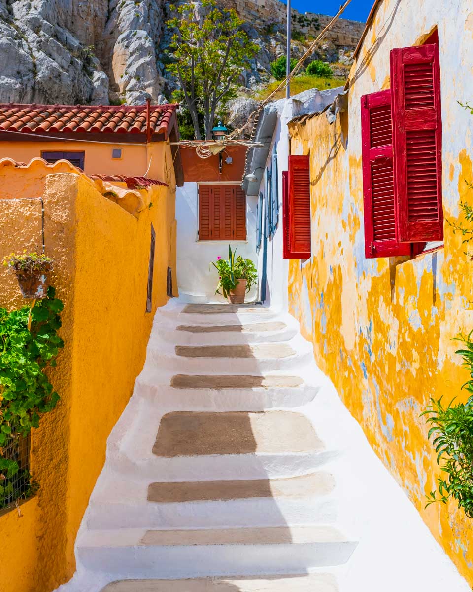 Anafiotika-neighborhood-in-Plaka-Athens Greece