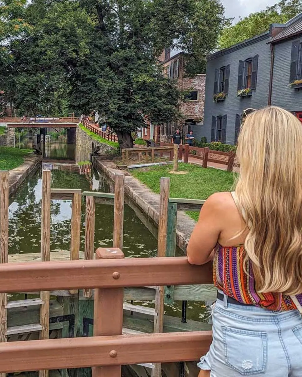 Bailey-looks-at-the-canals-in-Georgetown-Washington-DC 3