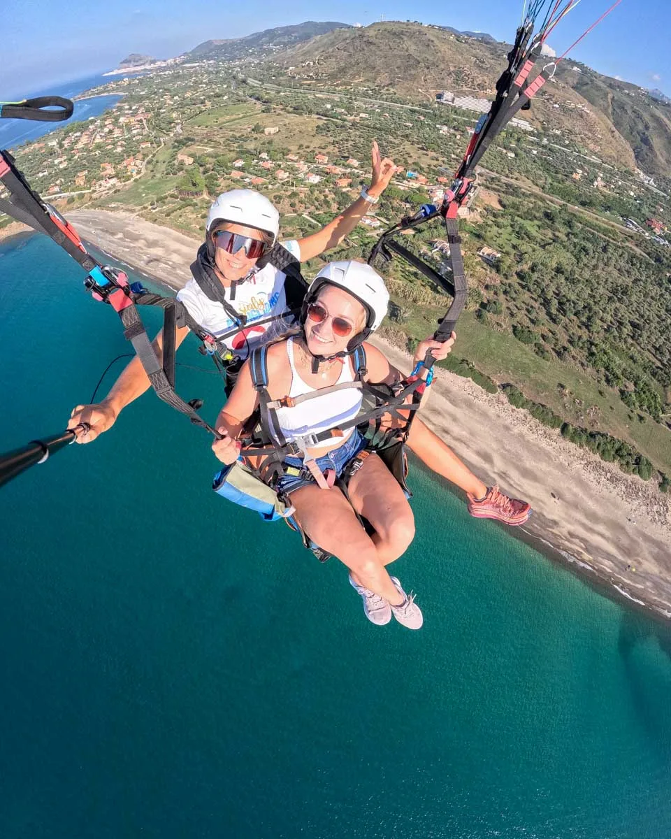 Bailey-paraglides-in-Tenerife Canary Islands