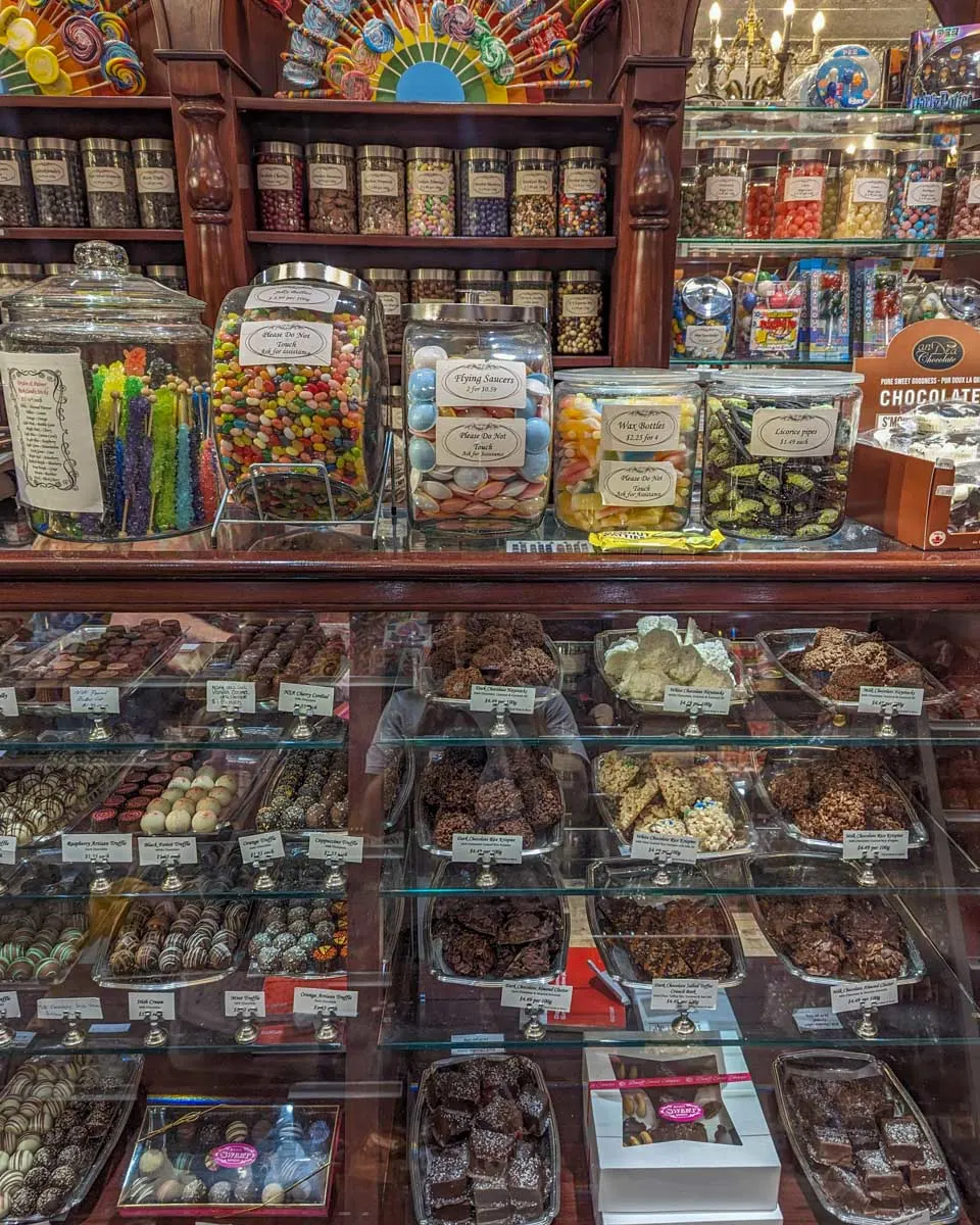 Chocolate-at-Banff-Candy-Store Banff Alberta