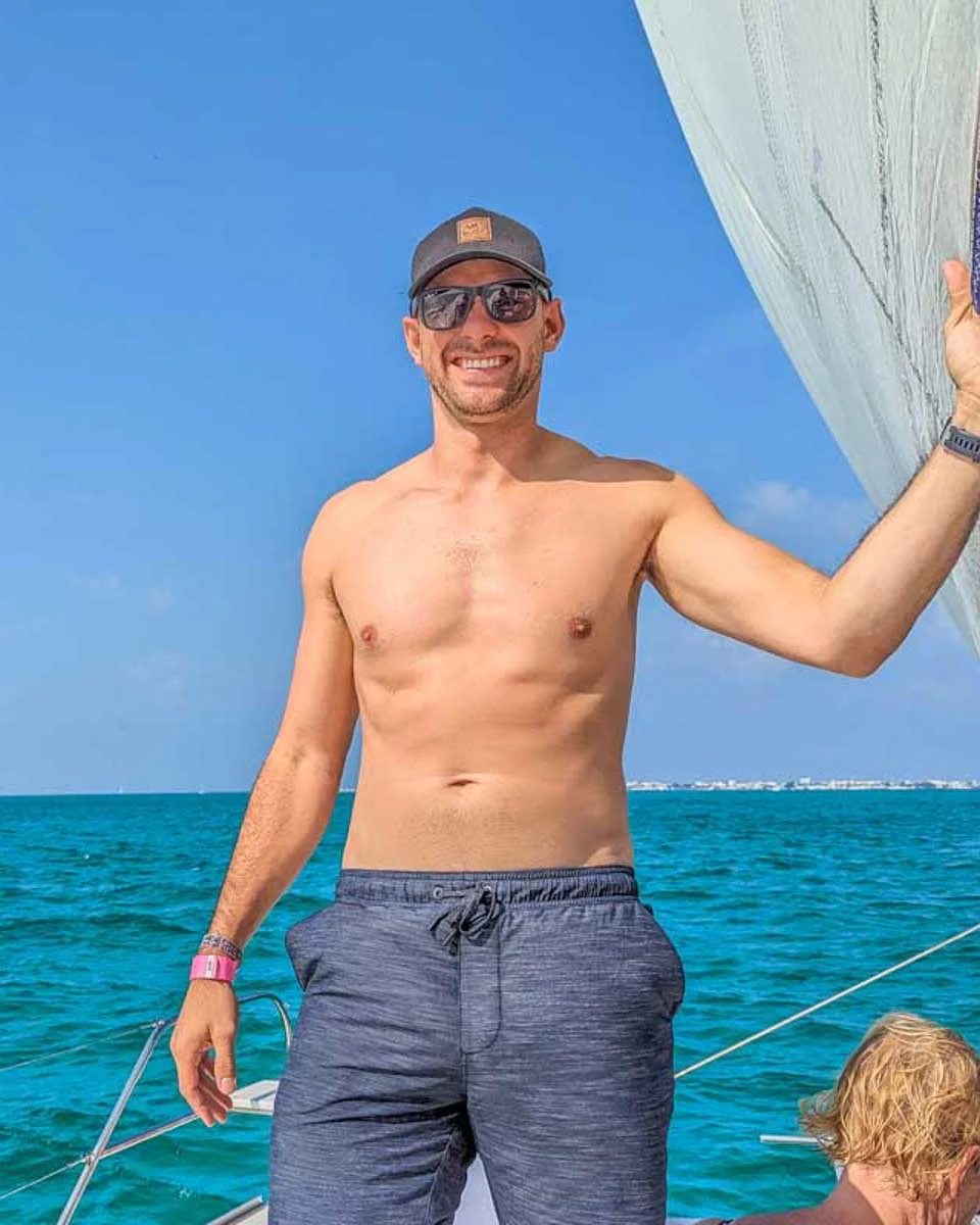 Daniel-poses-for-a-photo-on-a-cruise-from-Key West Florida