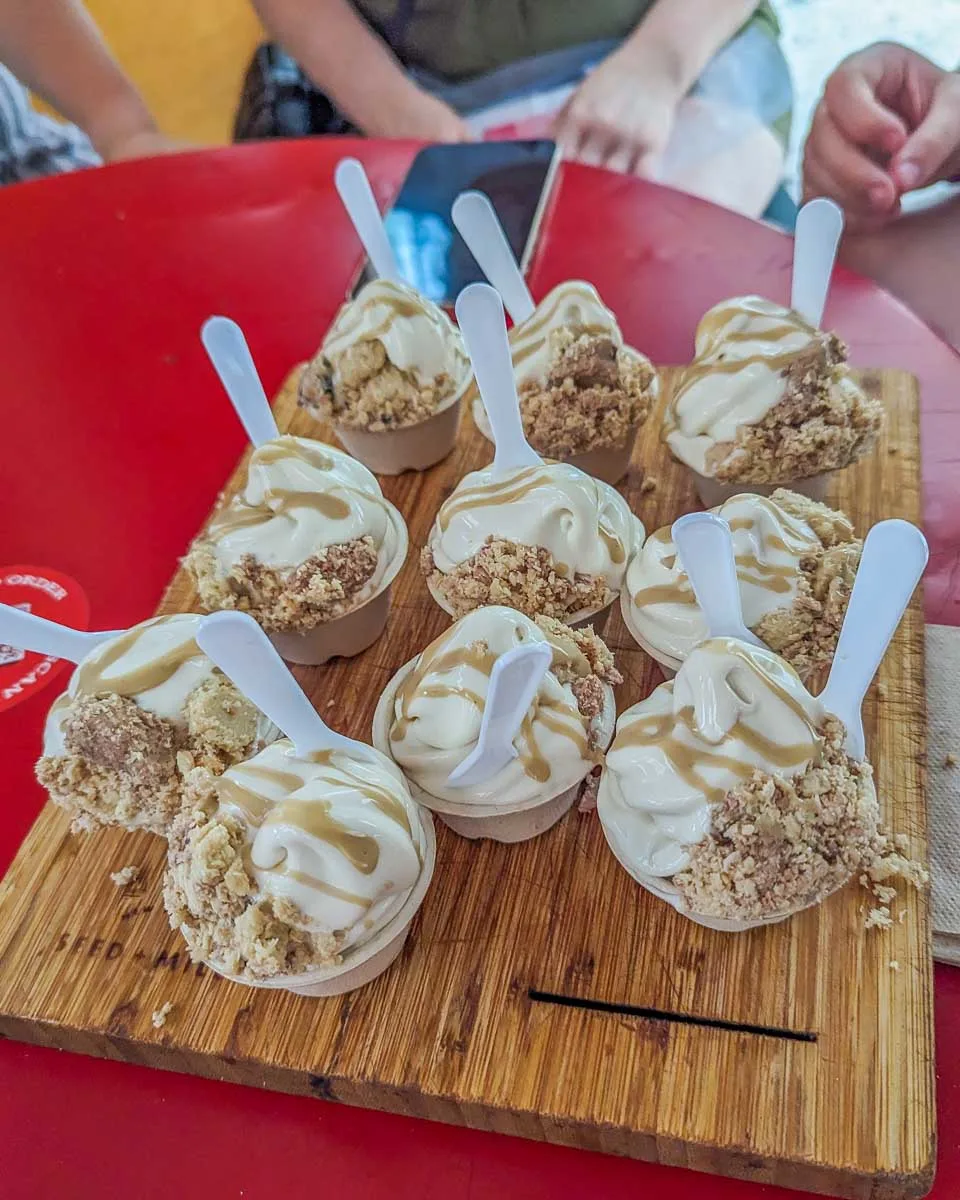 Dessert eaten on a food tour of Charleston South Carolina