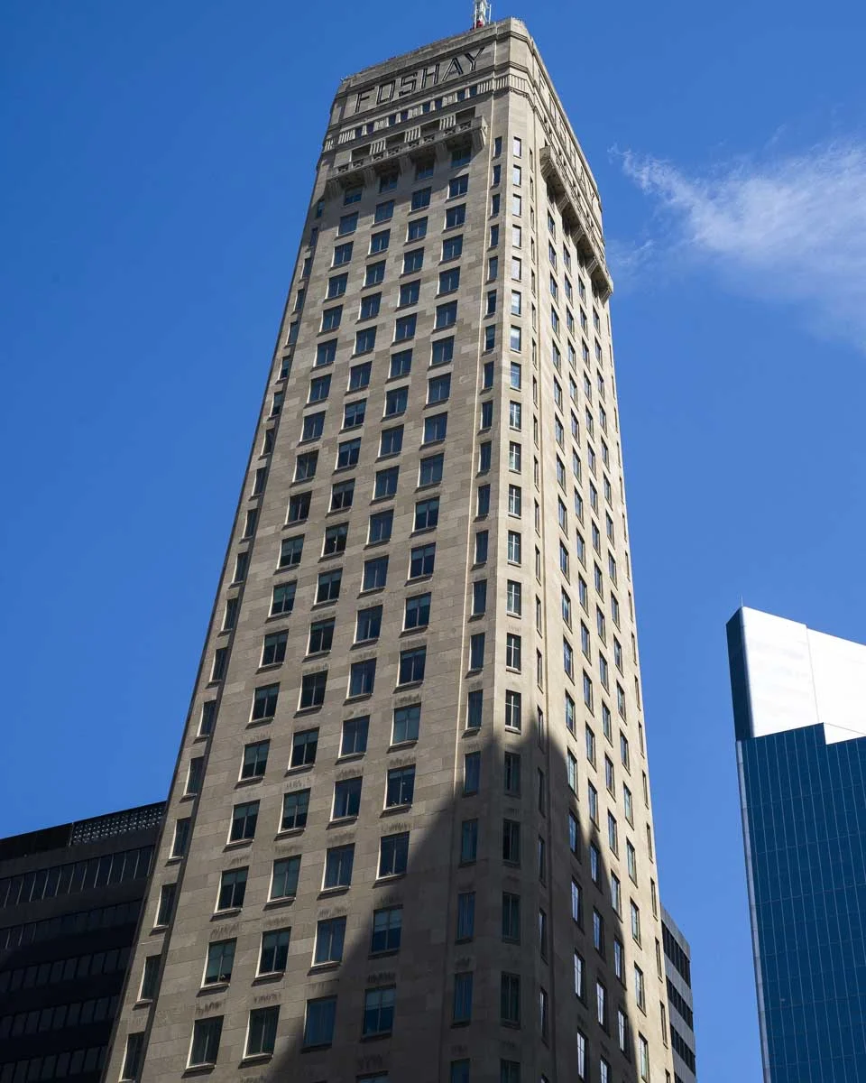 Foshay Tower seen on a historic walking tour of Minneapolis Minnesota