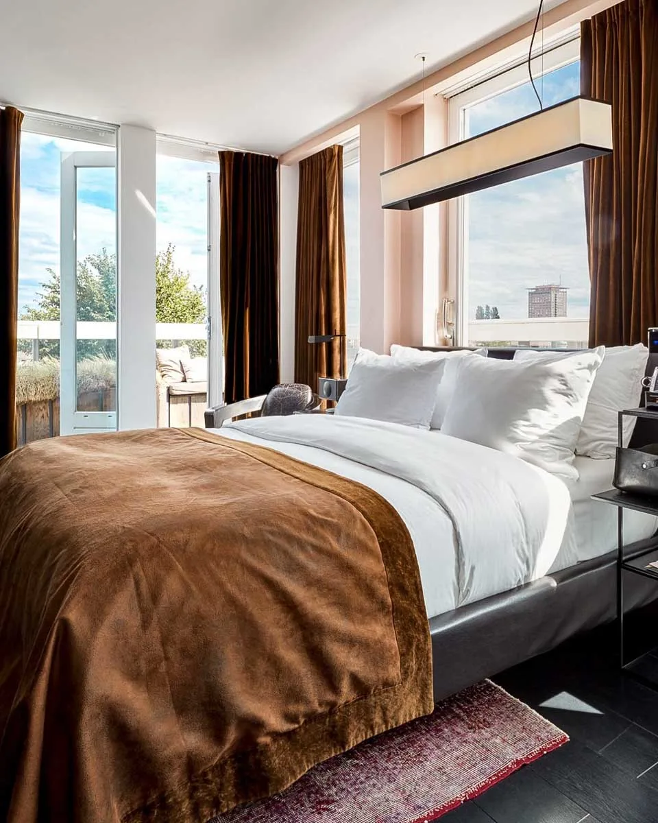 Hotel room at the Sir Albert Hotel in Amsterdam