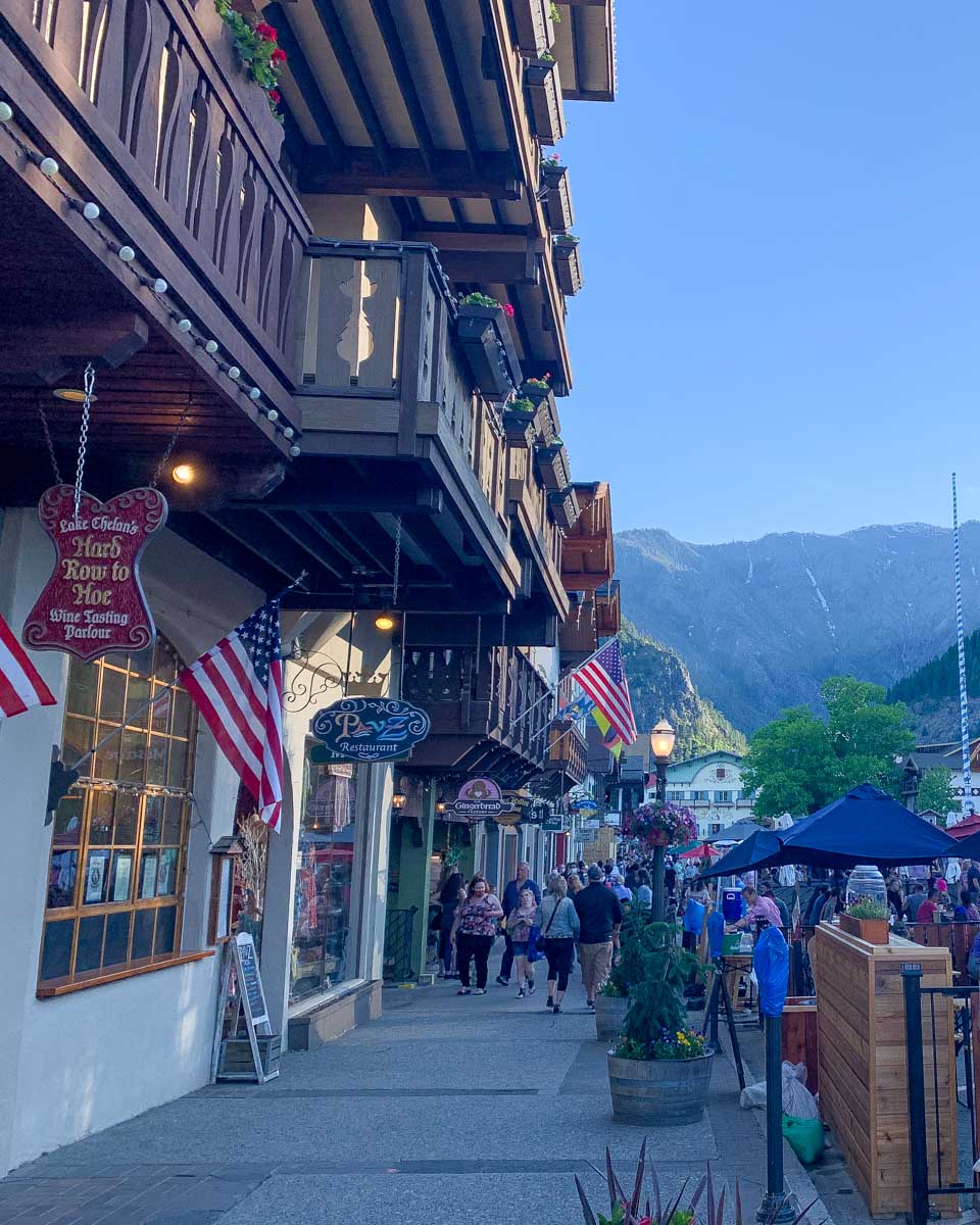 Leavenworth downton seen on a tour from Seattle Washington