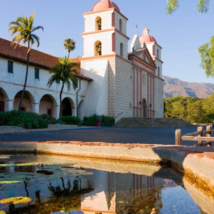 Old Mission Santa Barbara in Santa Barbara California 1