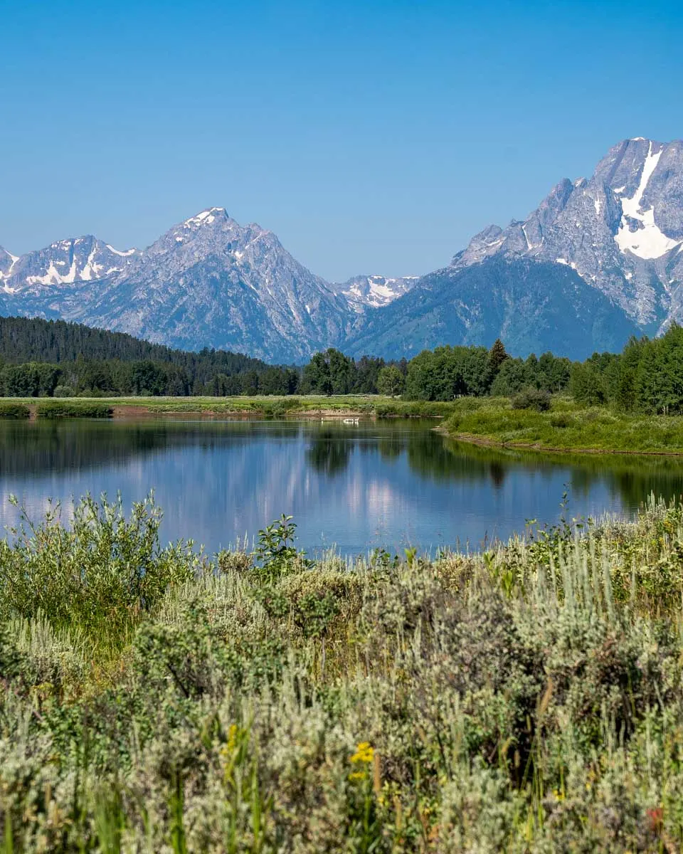 Oxbow Bend in the Grand Teton National Park seen on a tour from Jackson Hole Wyoming