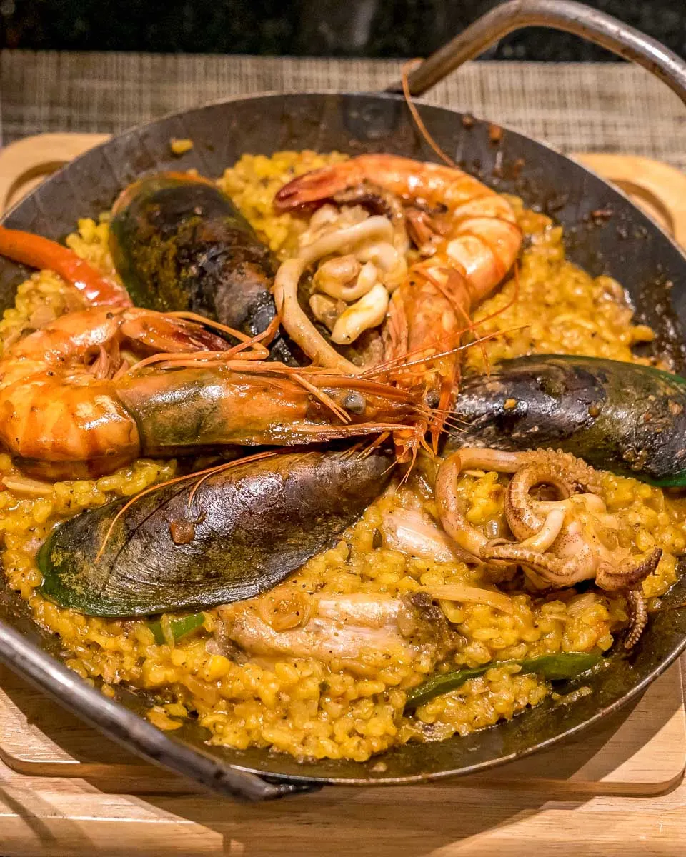 Paella eaten in San Francisco California