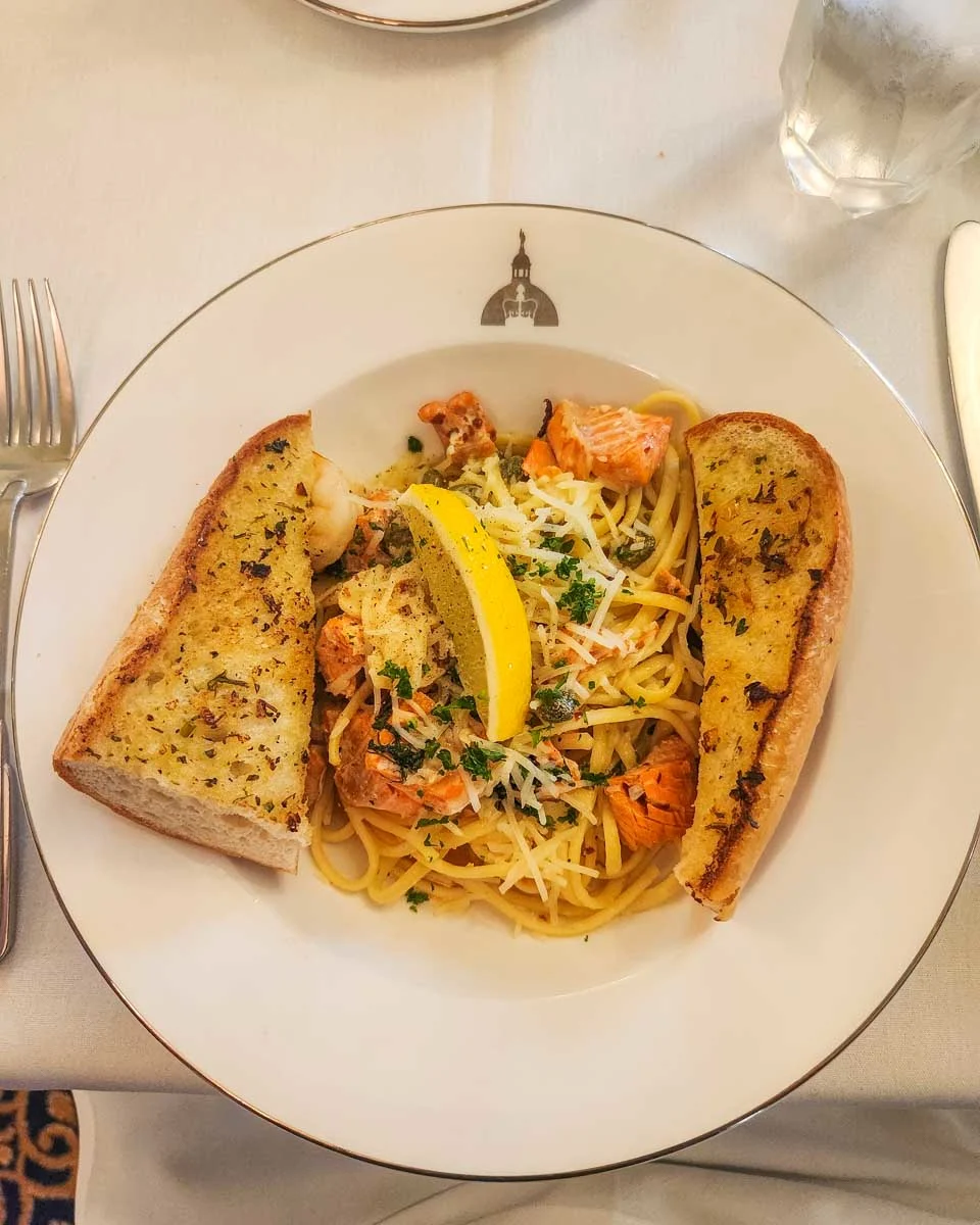 Pasta-dish-eaten at Carmelina's in Boston Massachusetts