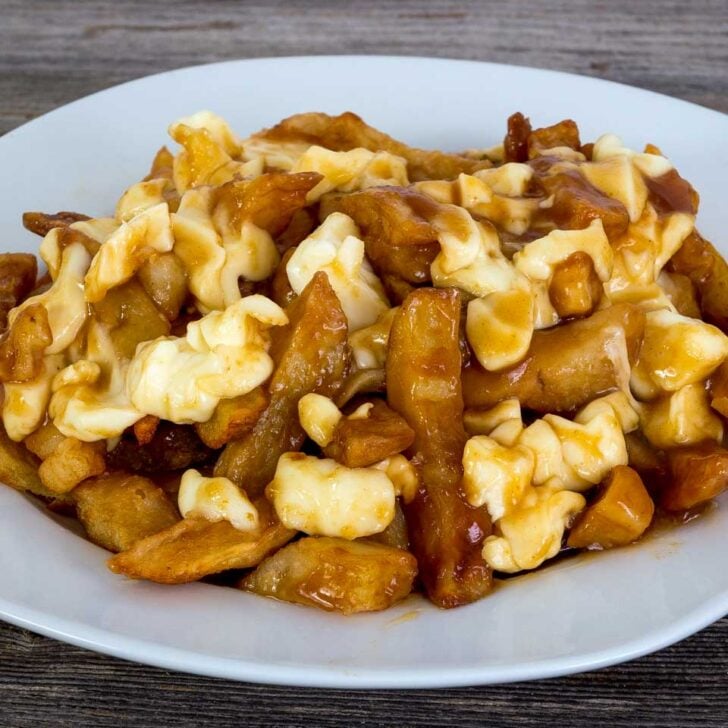 Poutine eaten on a food tour in Quebec City Quebec