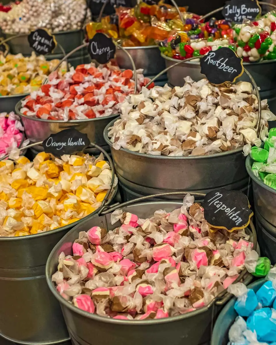Saltwater taffy in Virginia City near Lake Tahoe