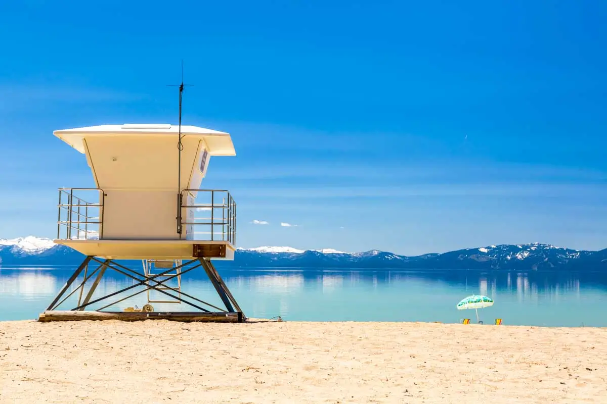 Sand Harbor beach on Lake Tahoe