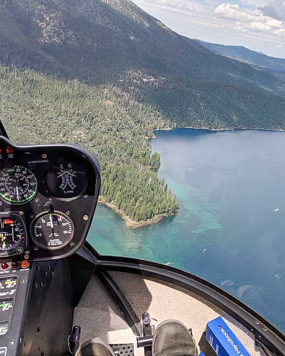 Tahoe Helicopters a helicopter ride over Lake Tahoe