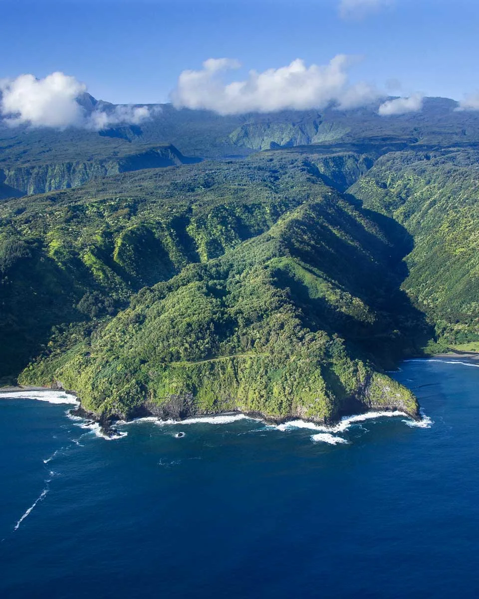 The Maui coastline seen on a private plane flight from Maui Hawaii 2