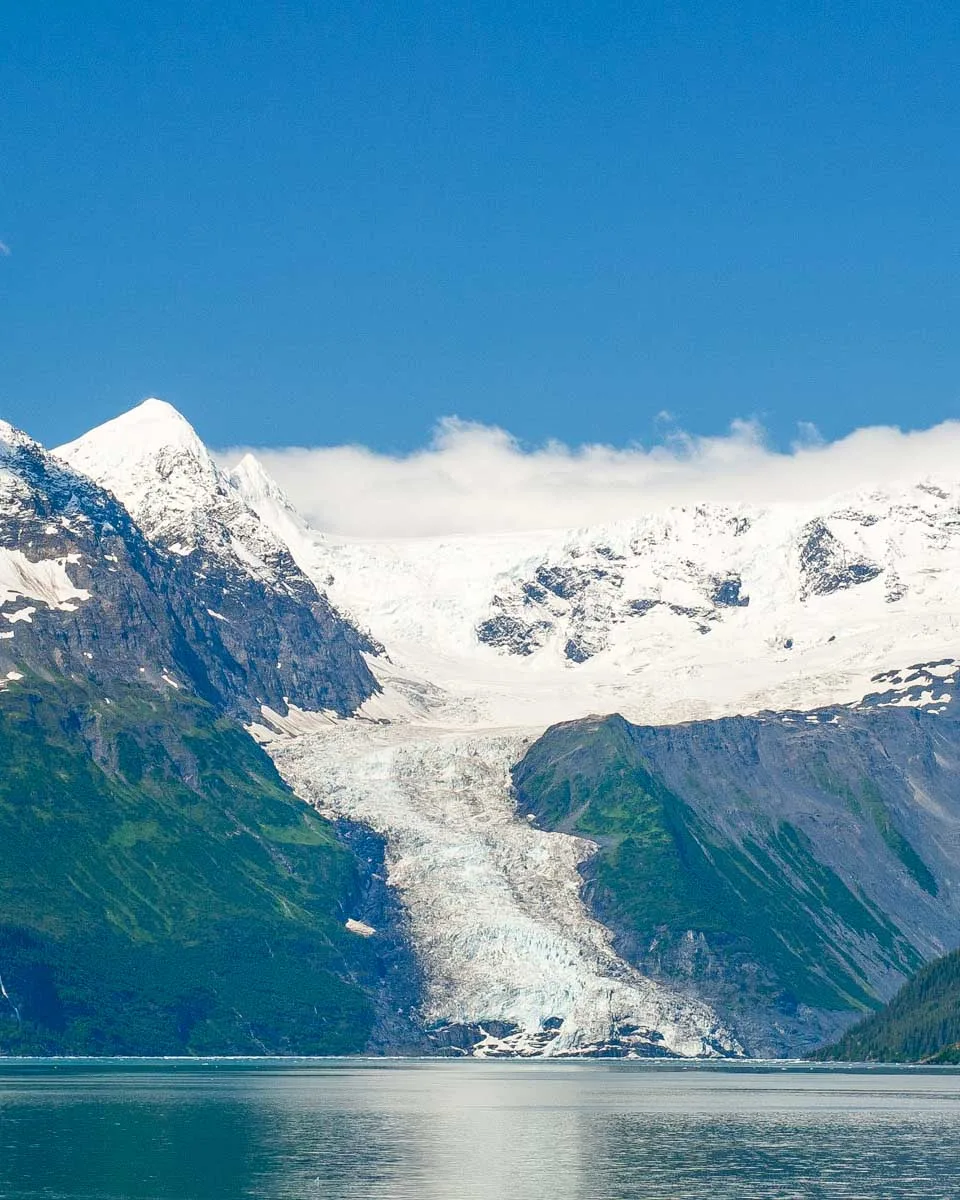 The Prince William Sound seen on a cruise from Anchorage Alaska