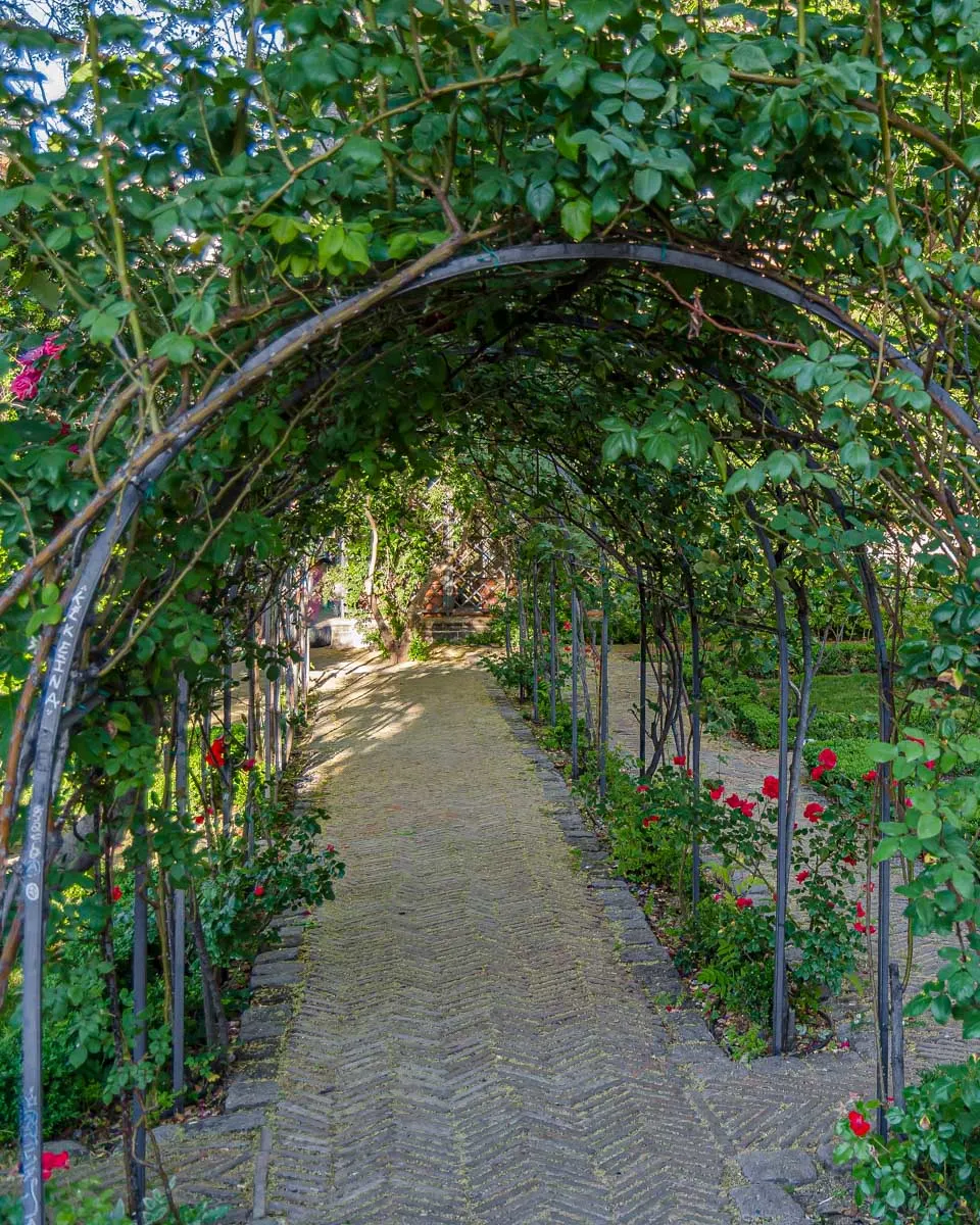 The Prince of Anglona Garden in the La Latina neighborhood of Madrid Spain