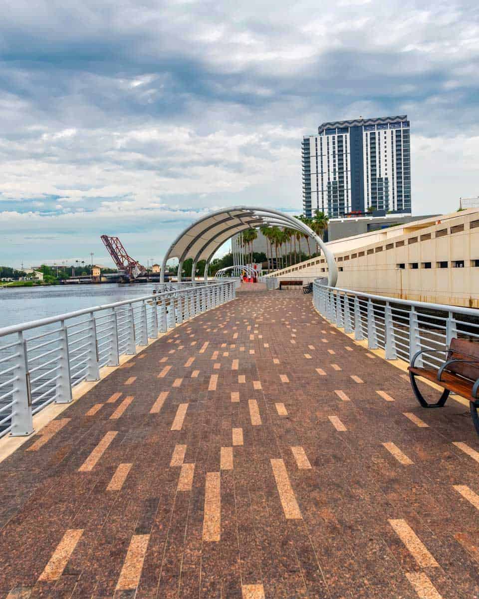 The Tampa Riverwalk in Tampa Florida (2)