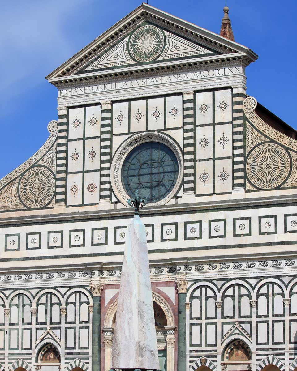 The basilica di santa maria novella in Florence Italy