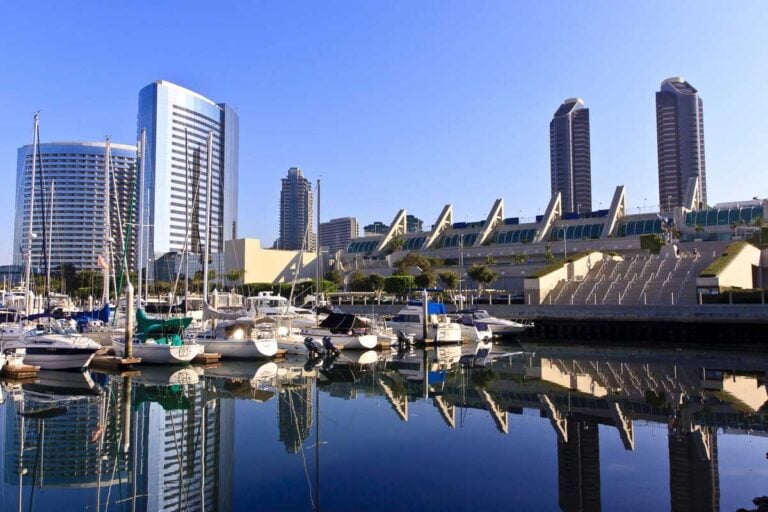 The city skyline in San Diego California