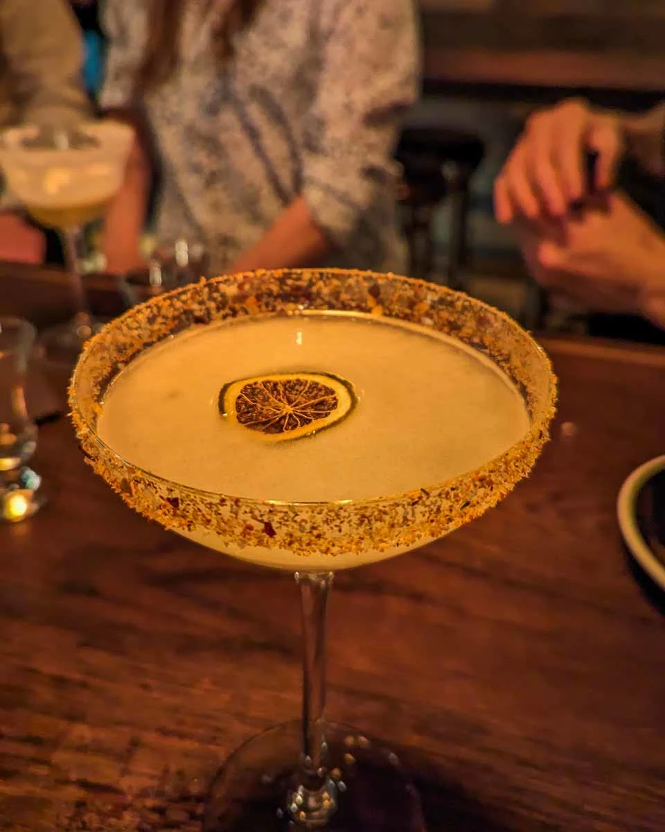A-cocktail-at-Bar-Raval-in-Toronto Canada